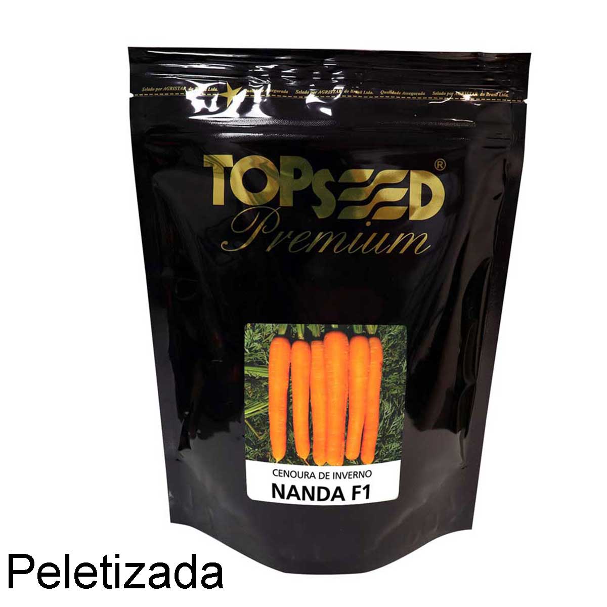 Sementes De Cenoura De Inverno Híbrida Nanda F1 Peletizada Topseed Premium - 100mx