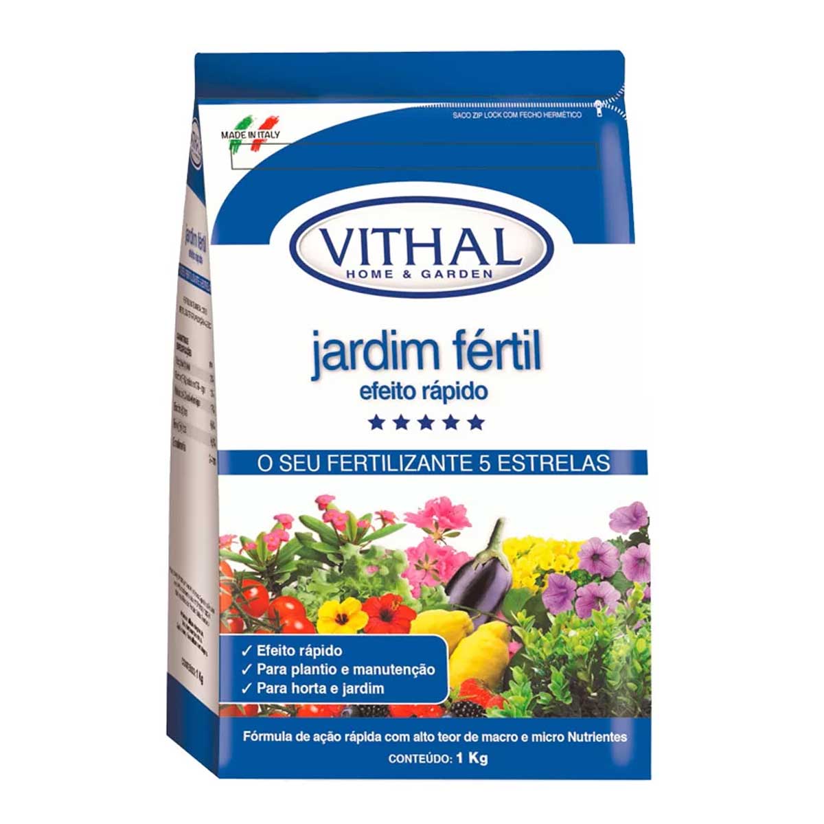 Fertilizante Jardim Fértil Efeito Rápido Vithal - 1kg