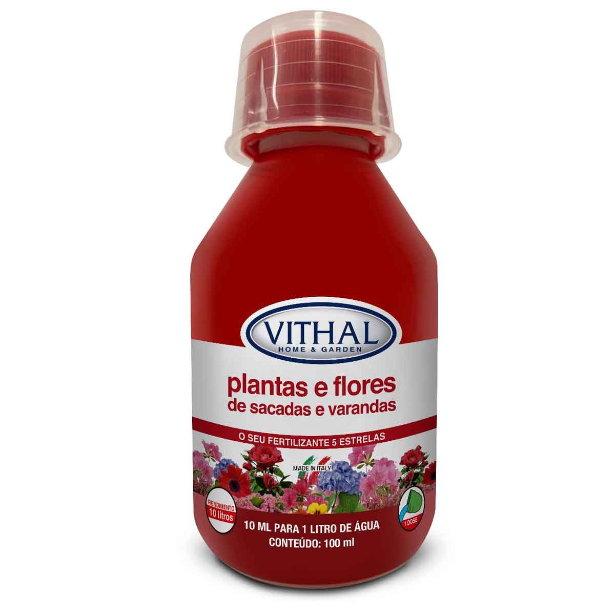 Fertilizante Plantas E Flores De Sacadas E Varandas Vithal - 100ml