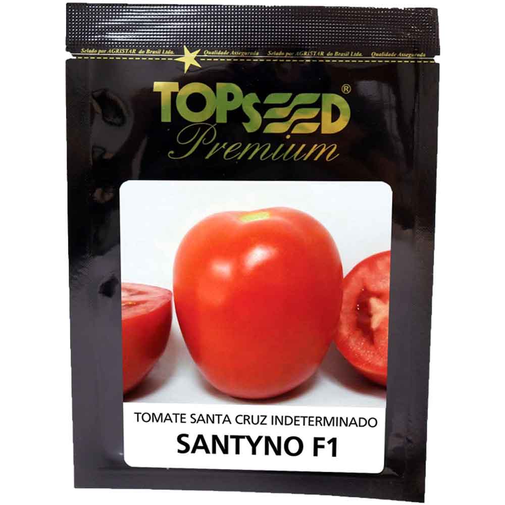Sementes De Tomate Santa Cruz Ind. Híbrido Santyno F1 Topseed Premium - 1mx